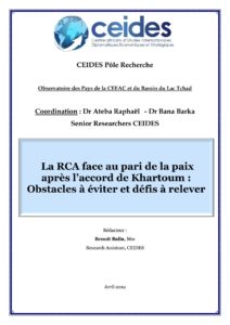 You are currently viewing La RCA face au pari de la paix après l’accord de Khartoum : Obstacles à éviter et défis à relever