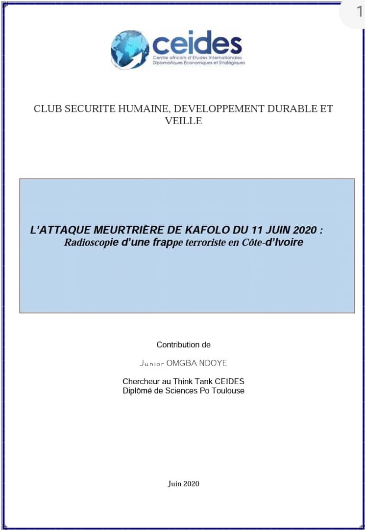 Lire la suite à propos de l’article L’ATTAQUE MEURTRIÈRE DE KAFOLO DU 11 JUIN 2020 : Radioscopie d’une frappe terroriste en Côte-d’Ivoire