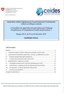 Lire la suite à propos de l’article Quatrième Atelier régional pour la prévention de l’extrémisme violent en Afrique centrale