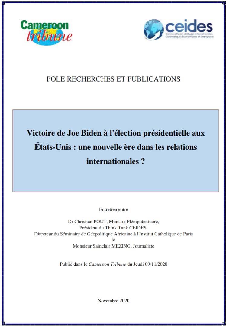 You are currently viewing Victoire de Joe Biden à l’élection présidentielle aux États-Unis : une nouvelle ère dans les relations internationales ?