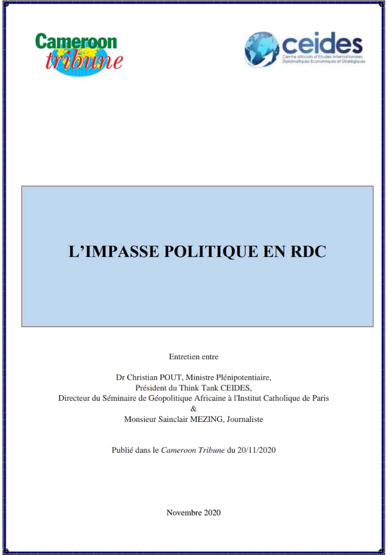 Lire la suite à propos de l’article L’IMPASSE POLITIQUE EN RDC