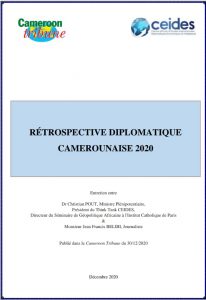 RÉTROSPECTIVE DIPLOMATIQUE CAMEROUNAISE 2020