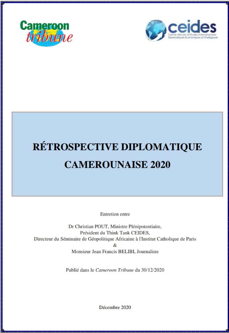You are currently viewing RÉTROSPECTIVE DIPLOMATIQUE CAMEROUNAISE 2020