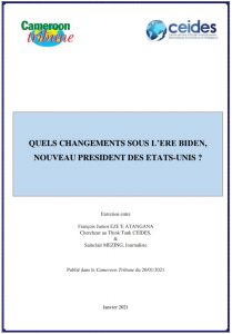 Lire la suite à propos de l’article QUELS CHANGEMENTS SOUS L’ERE BIDEN, NOUVEAU PRESIDENT DES ETATS-UNIS ?