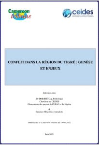 Lire la suite à propos de l’article CONFLIT DANS LA RÉGION DU TIGRÉ : GENÈSE ET ENJEUX