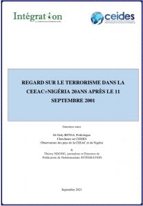 Regard sur le terrorisme dans la CEEAC+Nigéria 20ans après le 11 septembre 2001