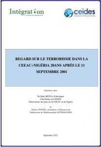 Lire la suite à propos de l’article Regard sur le terrorisme dans la CEEAC+Nigéria 20ans après le 11 septembre 2001