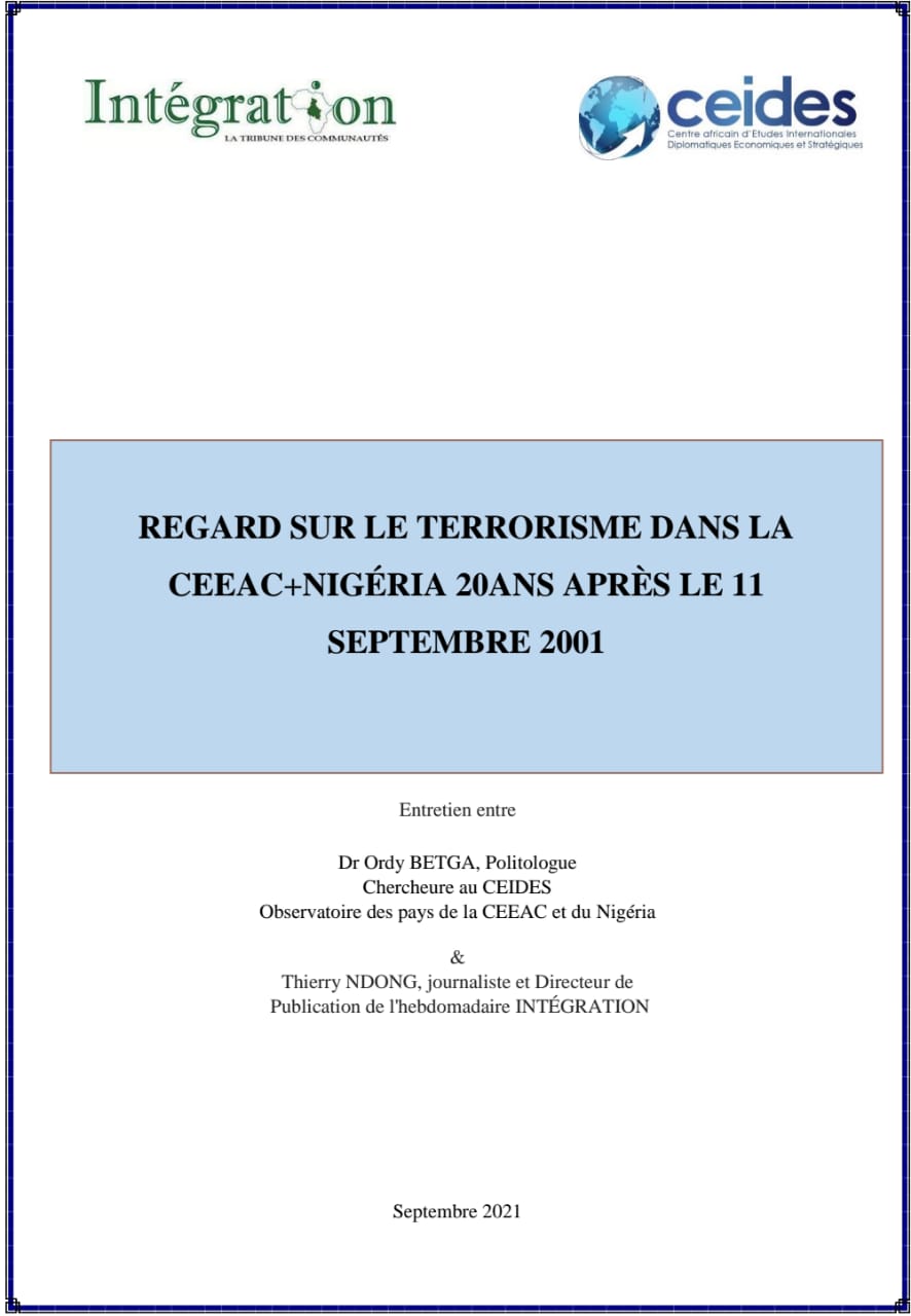 You are currently viewing Regard sur le terrorisme dans la CEEAC+Nigéria 20ans après le 11 septembre 2001