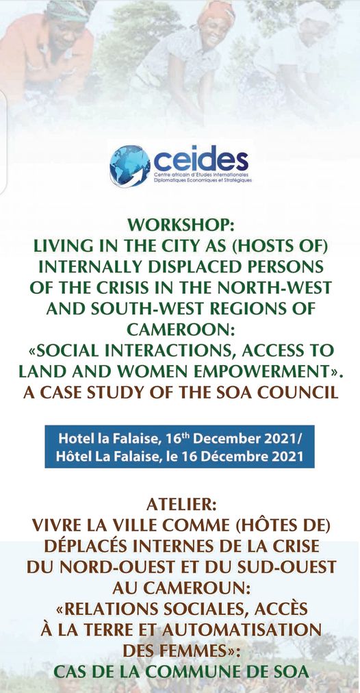 You are currently viewing Living in the city as (host of) internally displaced persons of the crisis in the North-West and South-West region of Cameroon : Social interactions, access to the land and women empowerment