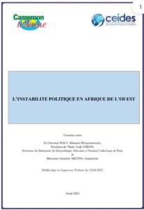 Lire la suite à propos de l’article L’INSTABILITE POLITIQUE EN AFRIQUE DE L’OUEST