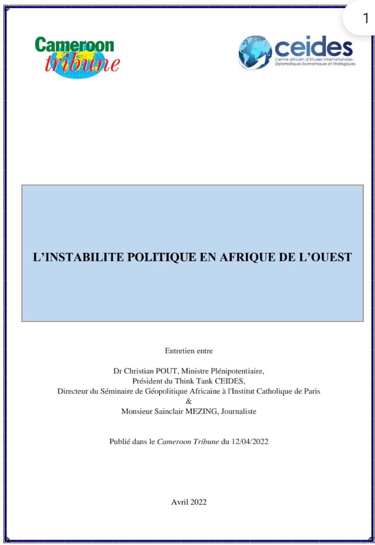 Lire la suite à propos de l’article L’INSTABILITE POLITIQUE EN AFRIQUE DE L’OUEST