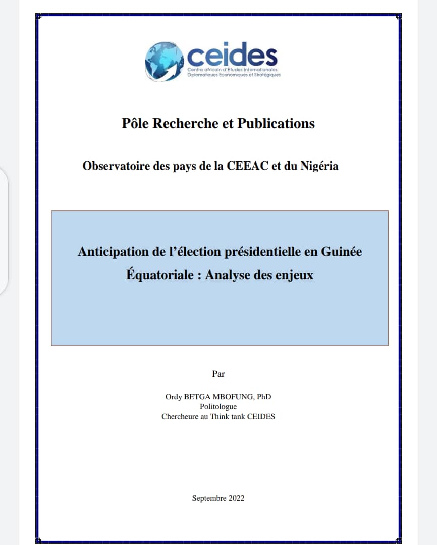 You are currently viewing Anticipation de l’élection présidentielle en Guinée Équatoriale : Analyse des enjeux