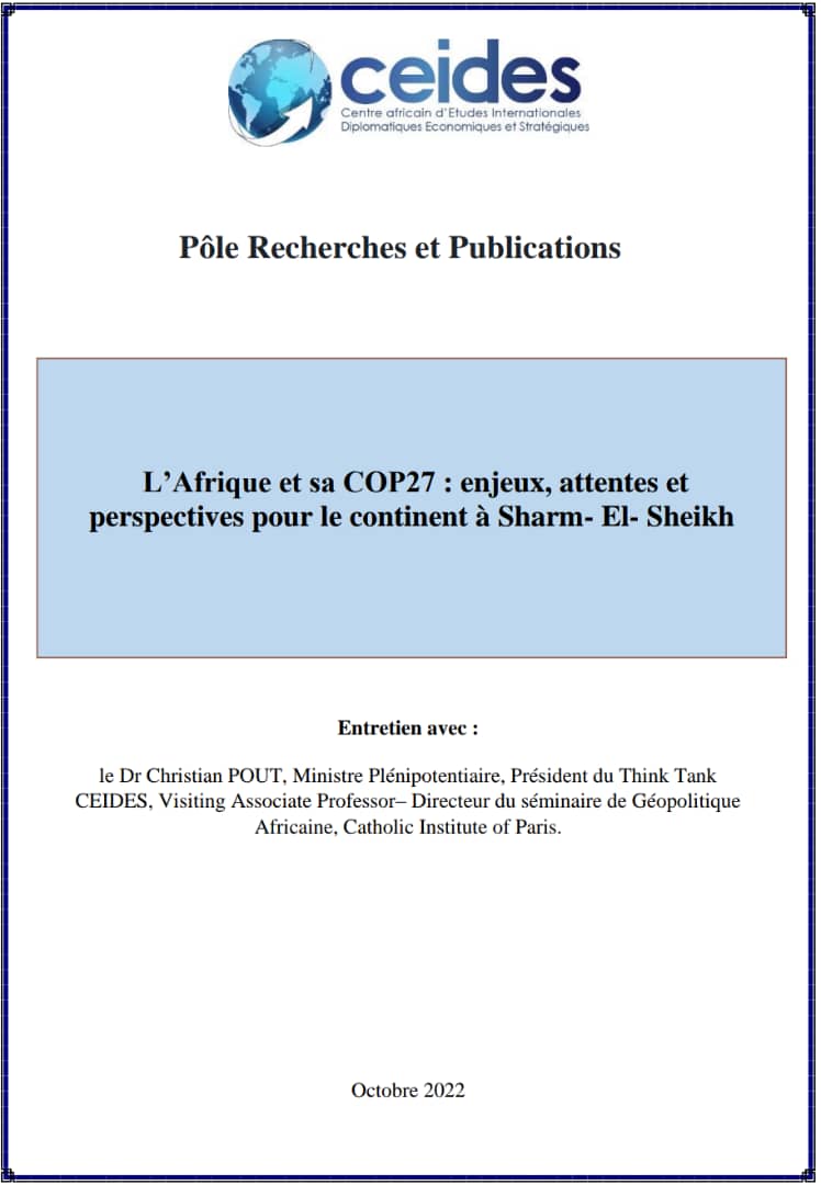 You are currently viewing L’Afrique et sa COP27 : enjeux, attentes et perspectives pour le continent à Sharm- El- Sheikh