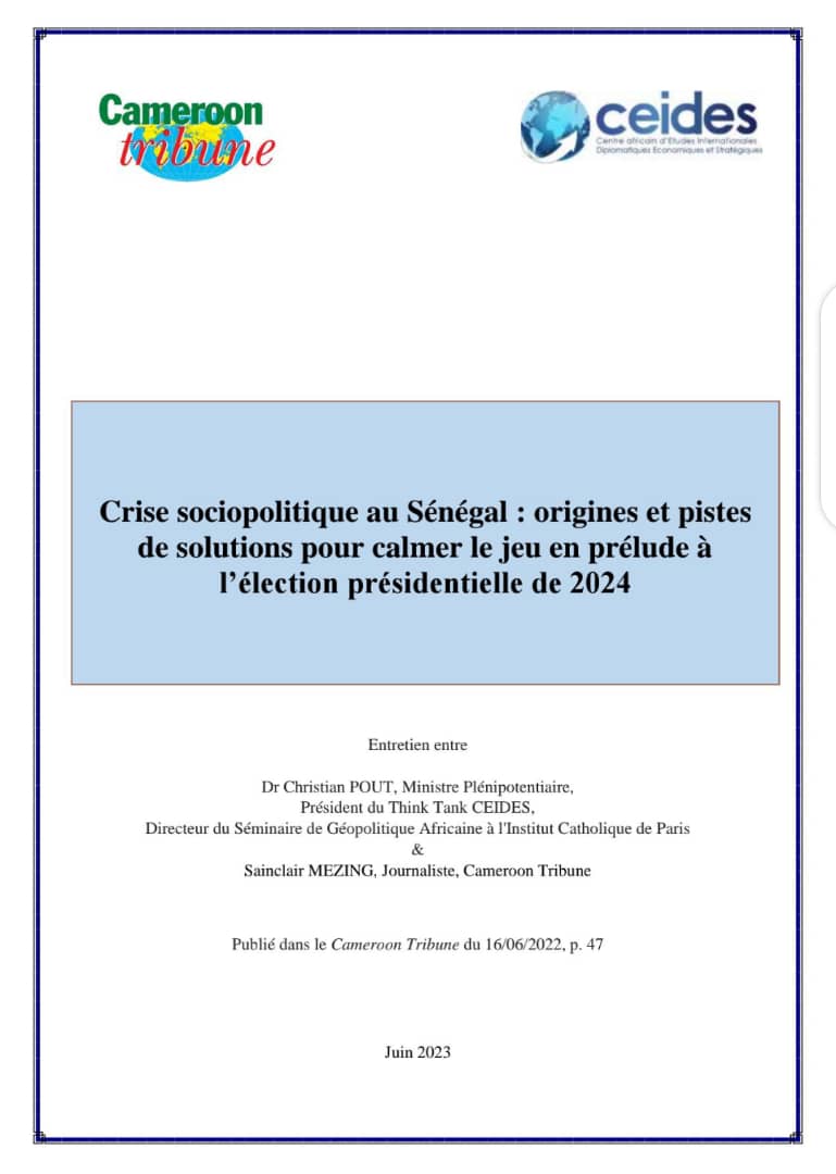 Lire la suite à propos de l’article Crise sociopolitique au Sénégal : origines et pistes de solutions pour calmer le jeu en prélude à l’élection présidentielle de 2024