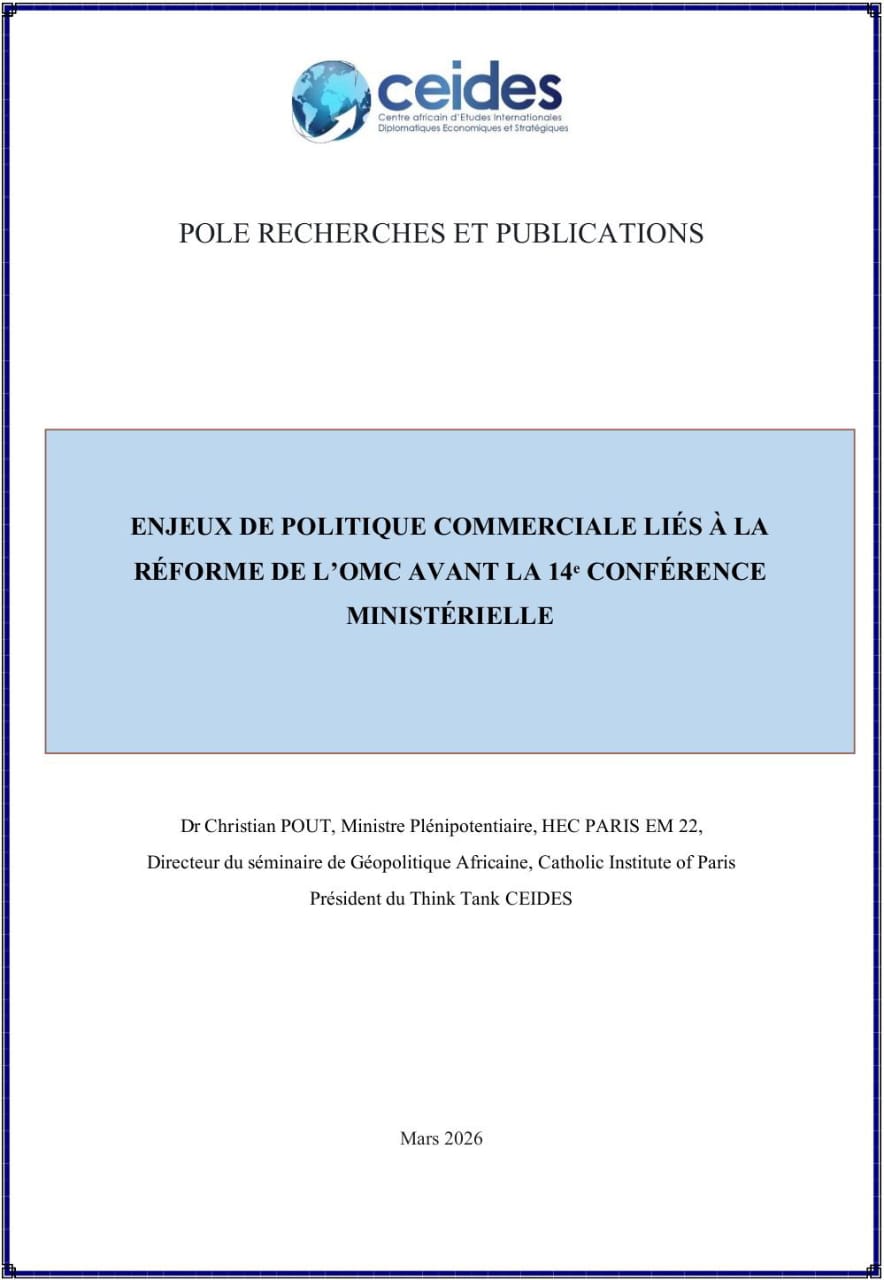 You are currently viewing ENJEUX DE POLITIQUE COMMERCIALE LIÉS À LA RÉFORME DE L’OMC AVANT LA 14ᵉ CONFÉRENCE MINISTÉRIELLE