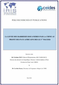 Lire la suite à propos de l’article LA LEVEE DES BARRIERES DOUANIERES PAR LA CHINE AU PROFIT DES PAYS AFRICAINS DES LE 1er MAI 2026