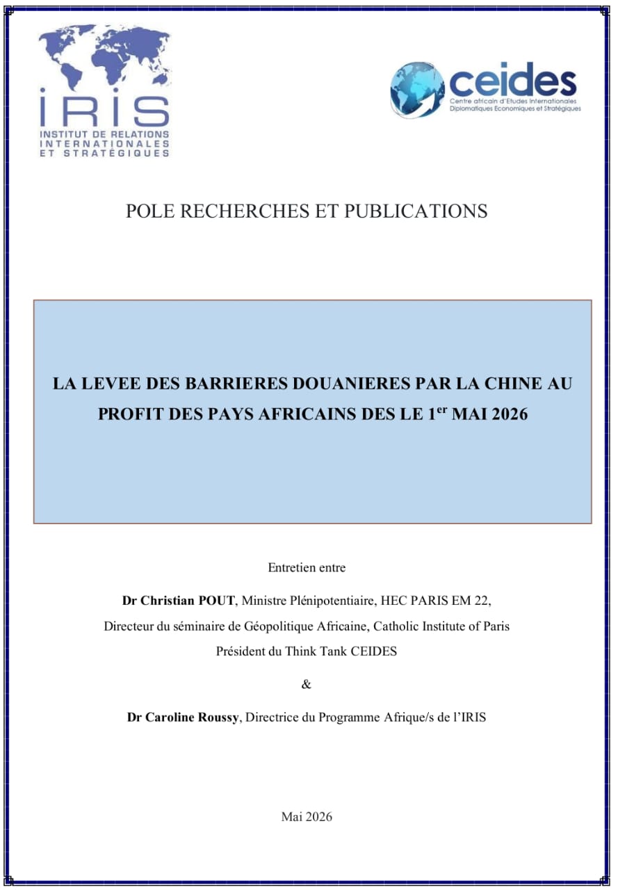 You are currently viewing LA LEVEE DES BARRIERES DOUANIERES PAR LA CHINE AU PROFIT DES PAYS AFRICAINS DES LE 1er MAI 2026
