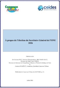 Lire la suite à propos de l’article À propos de l’élection du Secrétaire Général de l’ONU 2026