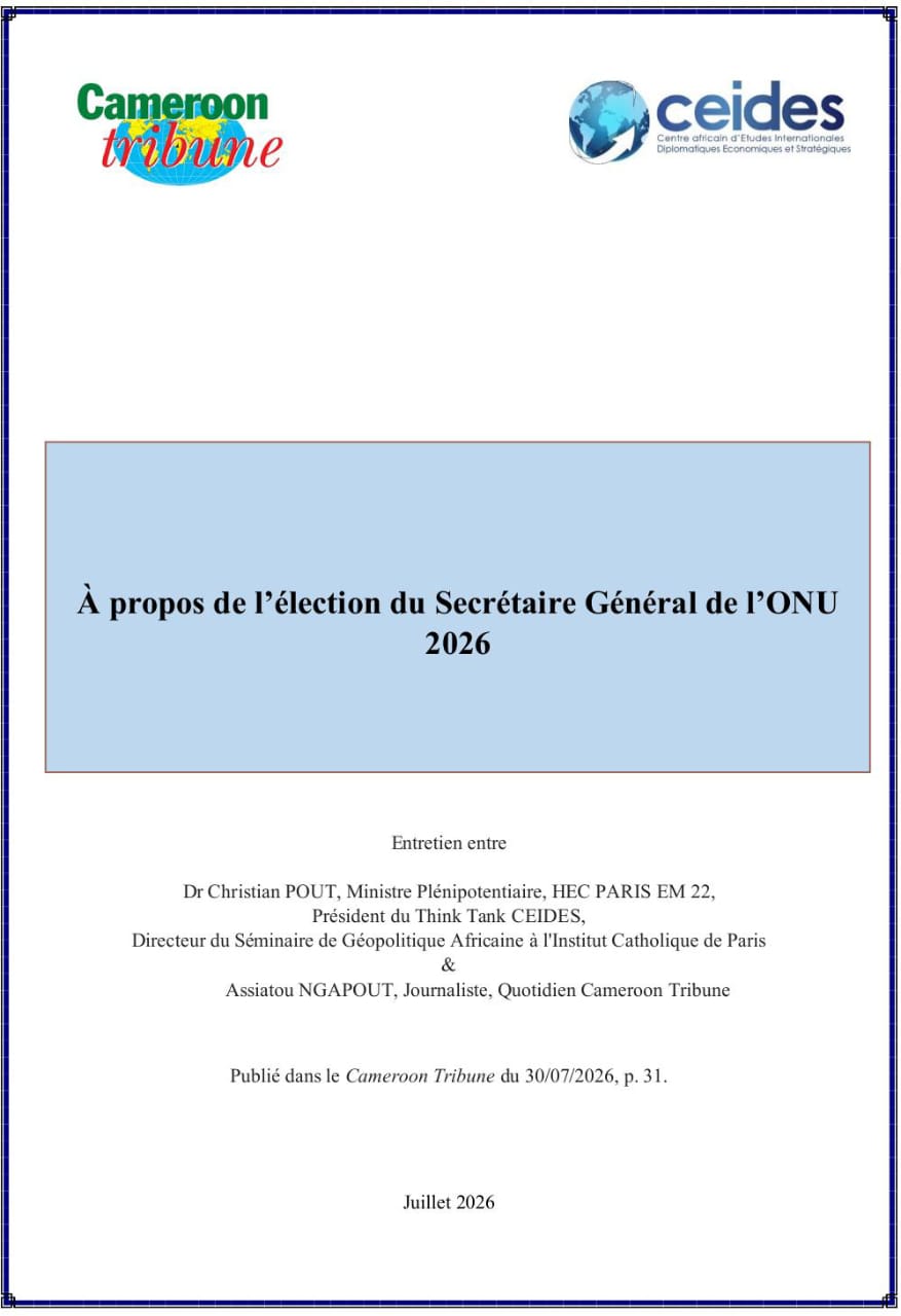 You are currently viewing À propos de l’élection du Secrétaire Général de l’ONU 2026