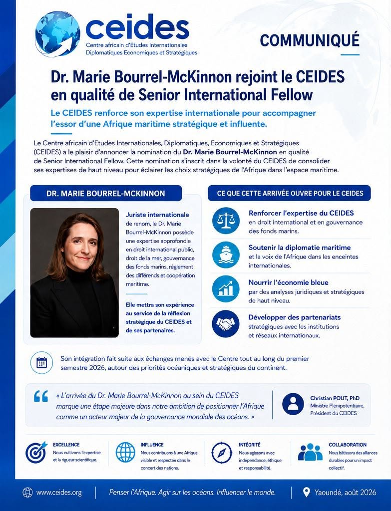 You are currently viewing Dr. Marie Bourrel-McKinnon rejoint le CEIDES en qualité de Senior International Fellow